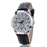 Analog Leather Watch