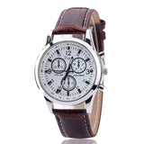 Analog Leather Watch