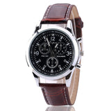 Analog Leather Watch