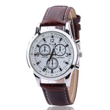 Analog Leather Watch